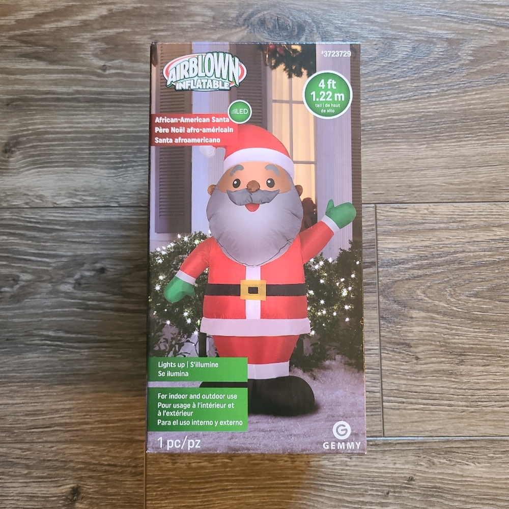 Inflatable 4 ft Santa Claus